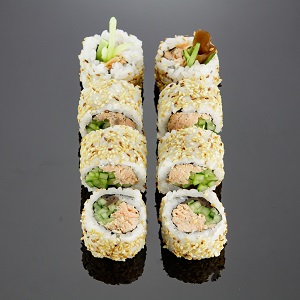 California maki - pieczony łosoś