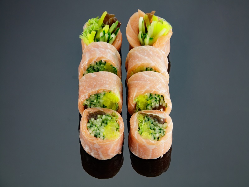 Fit roll - łosoś - bez ryżu 