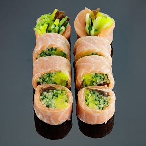 Fit roll - łosoś - bez ryżu 