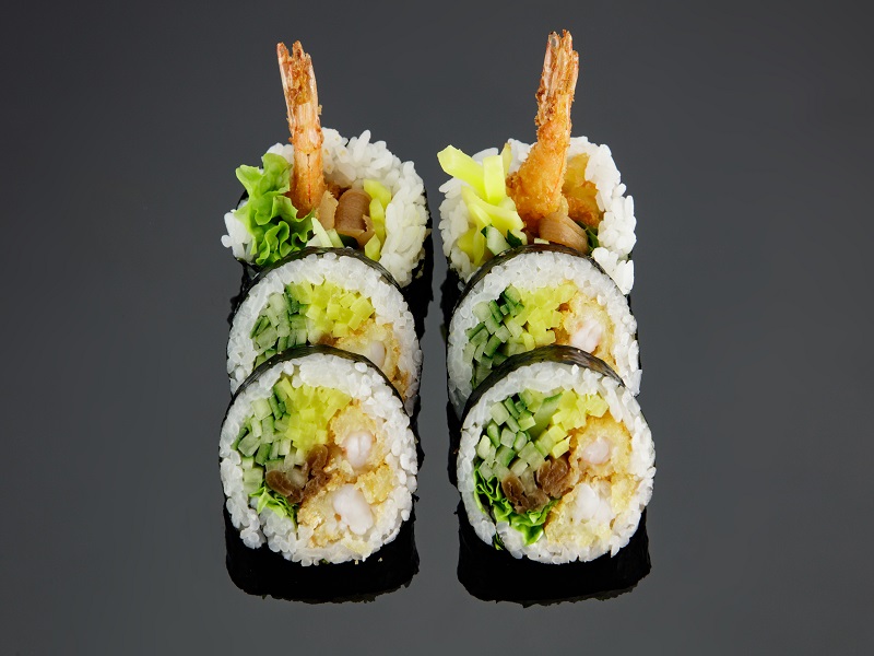 Futomaki - krewetka w tempurze