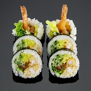 Futomaki - krewetka w tempurze