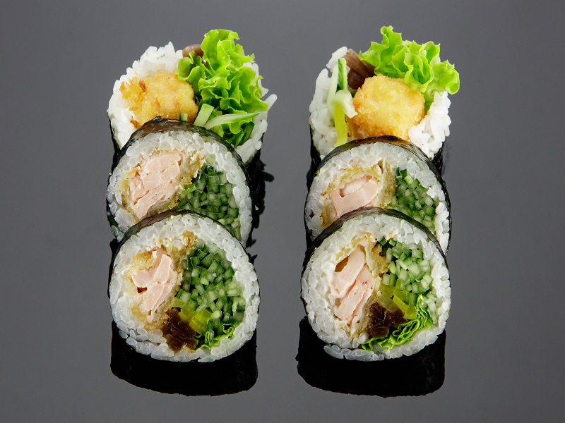 Futomaki - łosoś w tempurze
