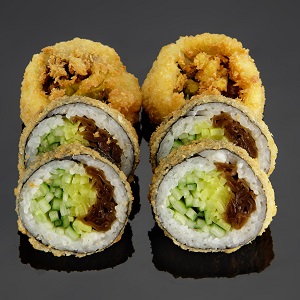 Futomaki w tempurze - mix warzyw